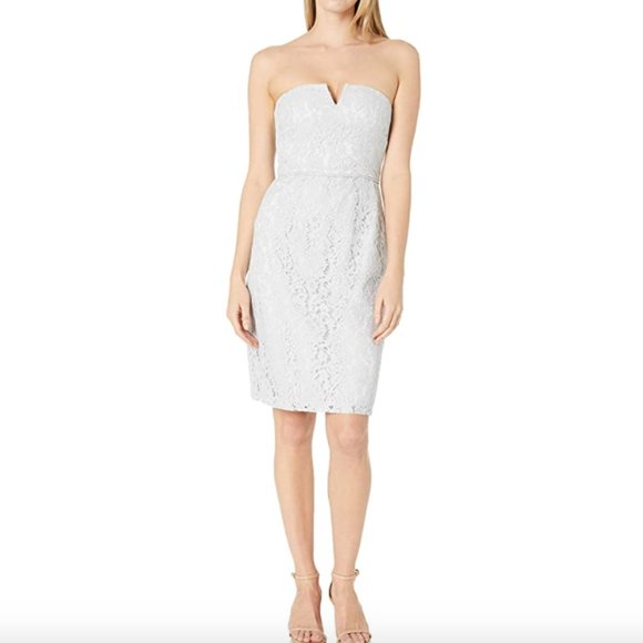 NWOT Donna Morgan Quinn Strapless Lace Dress - Picture 1 of 7